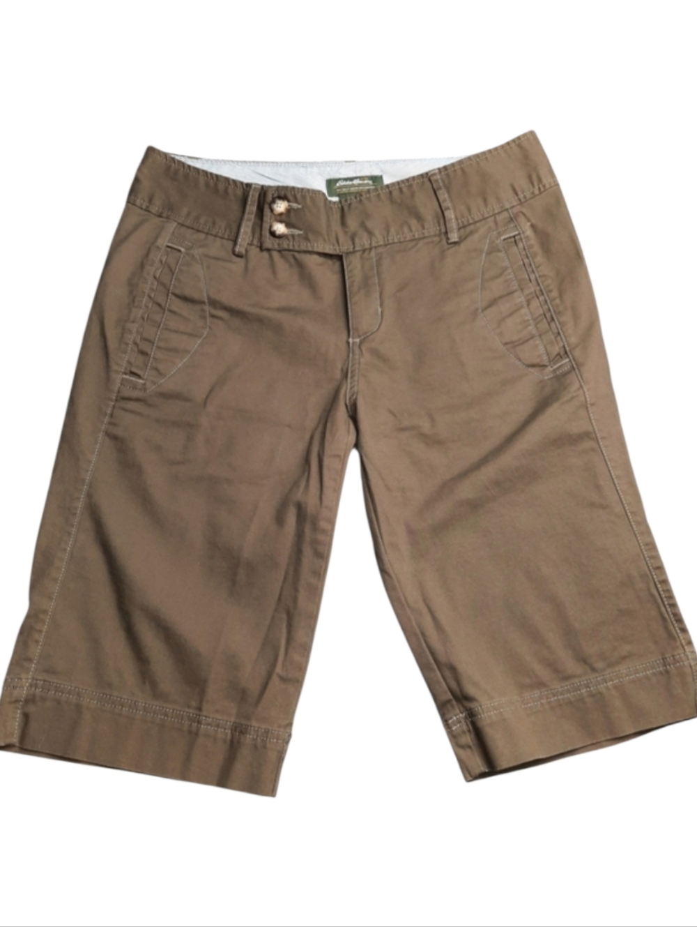 Eddie Bauer Vachon Fit Bermuda Shorts Brown SZ 8
